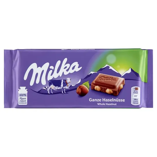 MILKA EGÉSZ MOGYORÓS CSOKOLÁDÉ 100G