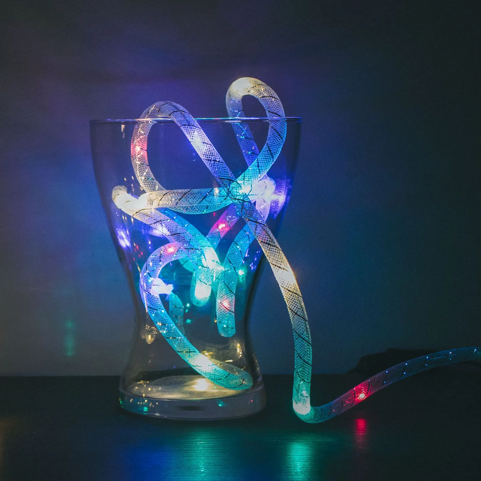 Fényfüzér multicolor 2m 2xAA