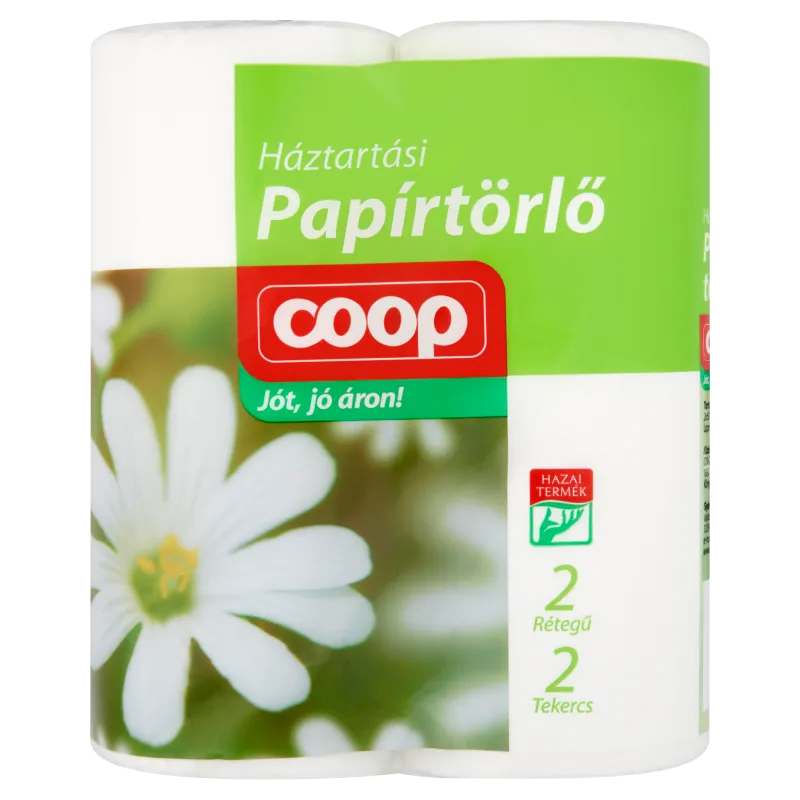 COOP PAPÍRTÖRLŐ FEHÉR 2 RÉT 2DB