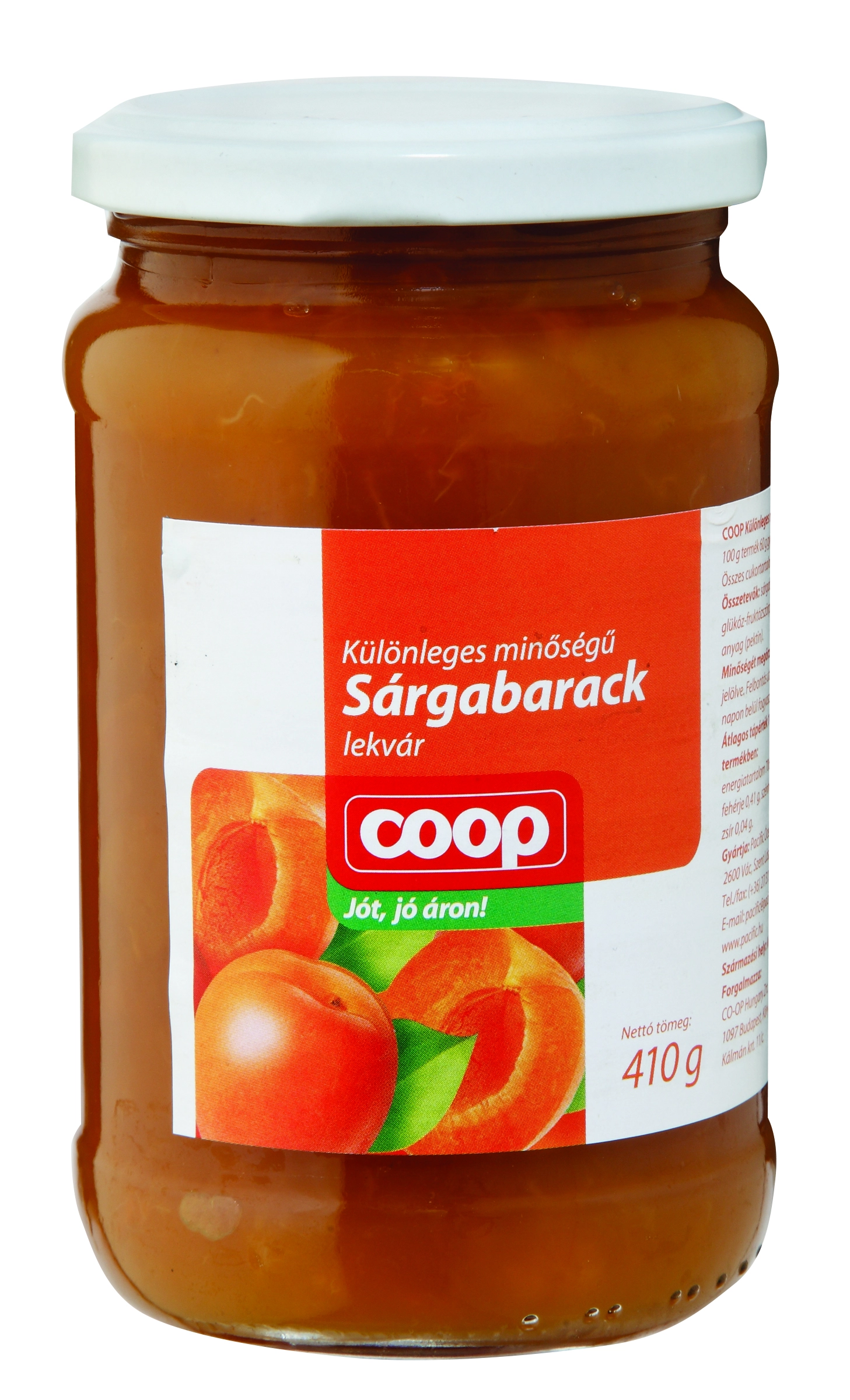 COOP SÁRGABARACK LEKVÁR 410G