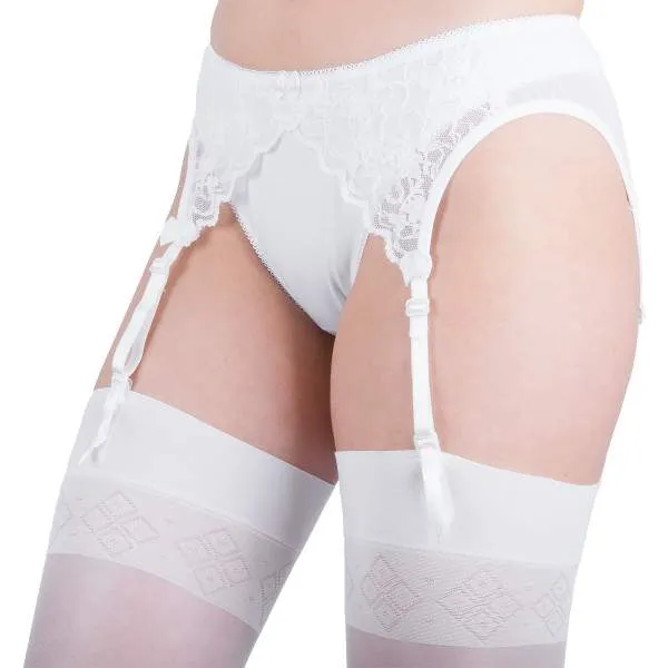 Dressa csipkés harisnyatartó – fekete-fehér | KÜLÖN CSOMAG |