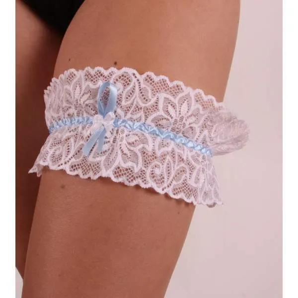 Dressa 392 kék szalagos harisnyakötő | KÜLÖN CSOMAG |