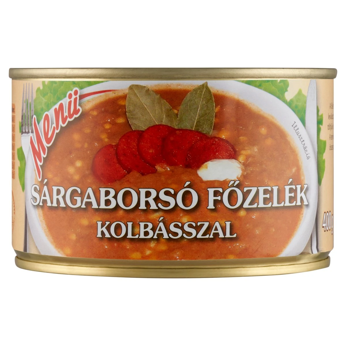 Menü sárgaborsó főzelék kolbásszal 400 g