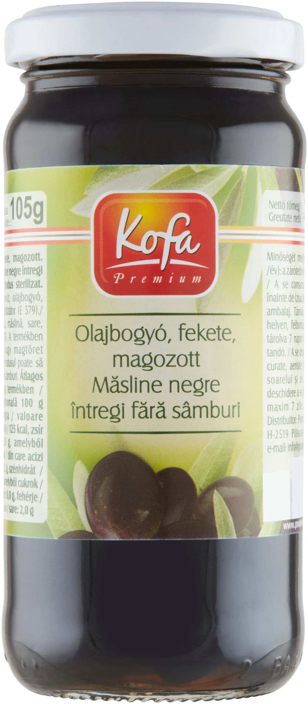 KOFA OLAJBOGYÓ FEKETE MAG.ÜV.230G/ 105G