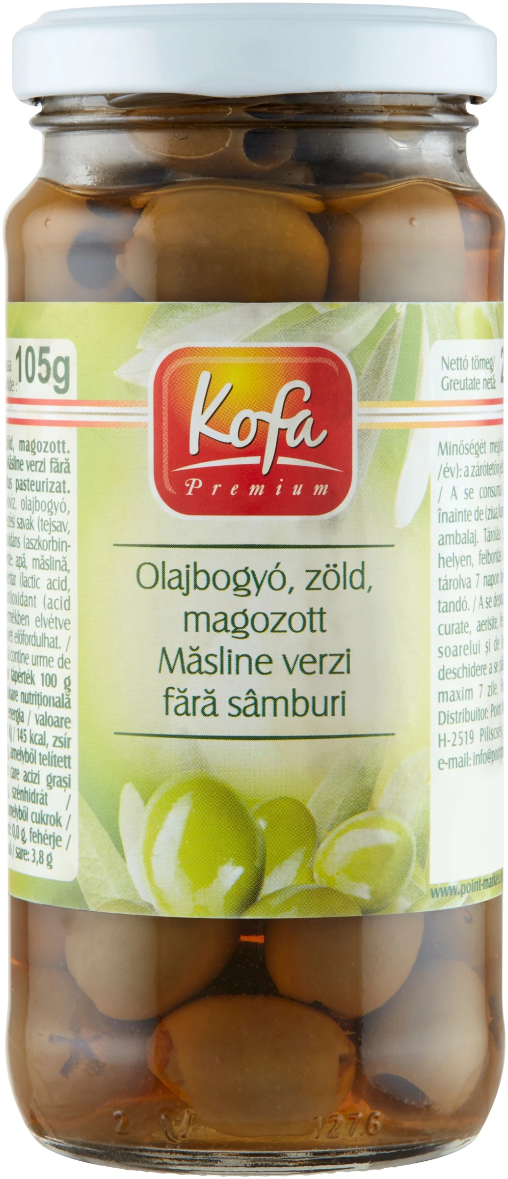 KOFA OLAJBOGYÓ ZÖLD MAGOZ.230G/ 105G