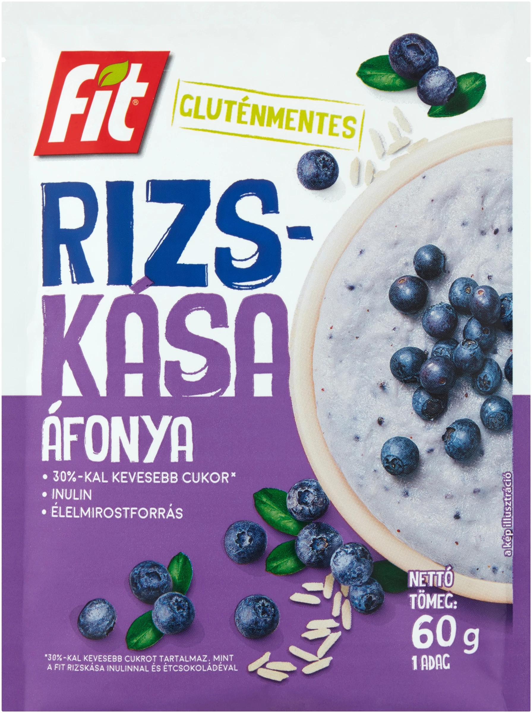 FIT REGGELI RIZSKÁSA ÁFONYÁVAL GM. 60G