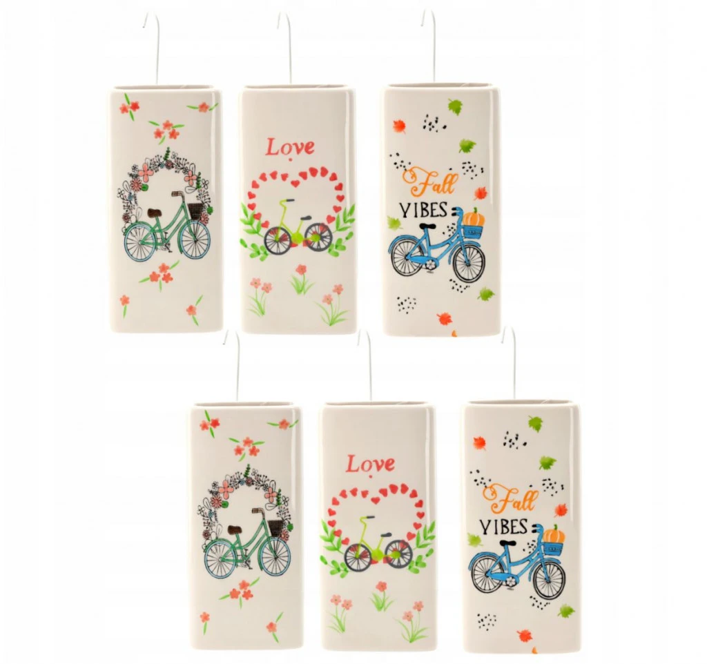 Bicikli mintás kerámia légnedvesitő 6 darabos szett