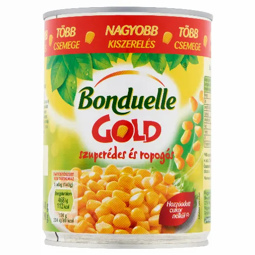 Bonduelle Gold morzsolt csemegekukorica 440 g