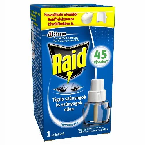Raid szúnyogirtó utántöltő folyadék 27 ml