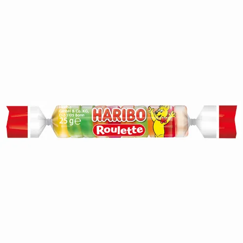 Haribo Roulette gyümölcsízű gumicukorka 25 g