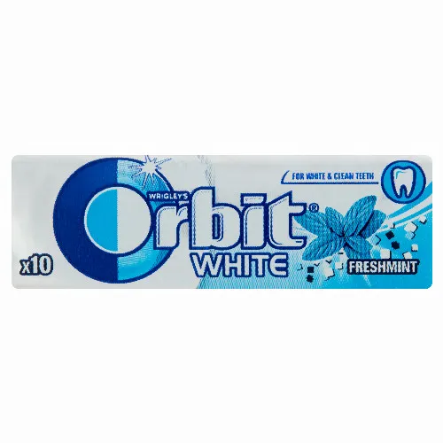 Orbit White Freshmint mentaízű cukormentes rágógumi édesítőszerrel 14 g