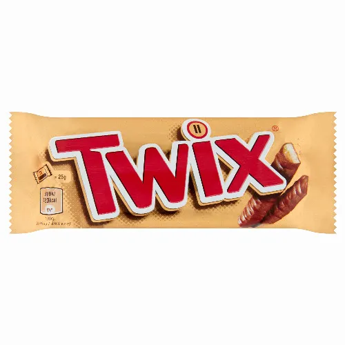 Twix kekszes szeletek karamellával, tejcsokoládéba mártva 2 x 25 g (50 g)
