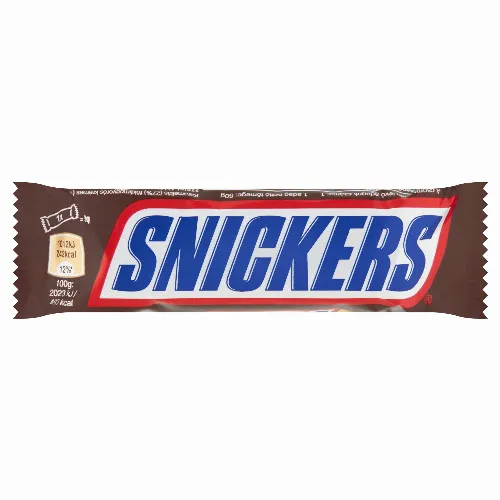 Snickers karamellás földimogyorós krémes szelet földimogyoró darabokkal tejcsokoládéba mártva 50 g