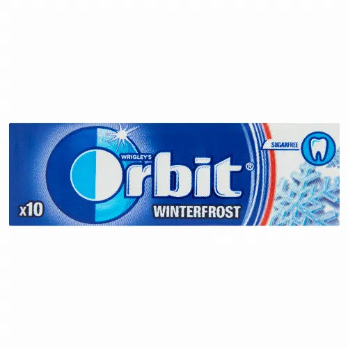 Orbit Winterfrost menta- és mentolízű cukormentes rágógumi édesítőszerrel 14 g