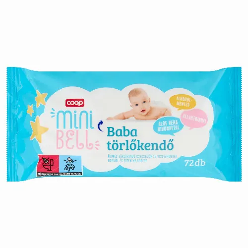 Coop Mini Bell baba törlőkendő 72 db