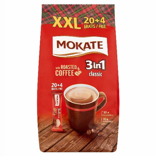 Mokate 3in1 Classic azonnal oldódó kávéspecialitás 24 db 408 g