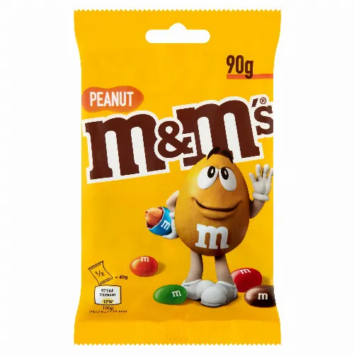 M&M's földimogyorós drazsé tejcsokoládéban, cukorbevonattal 90 g