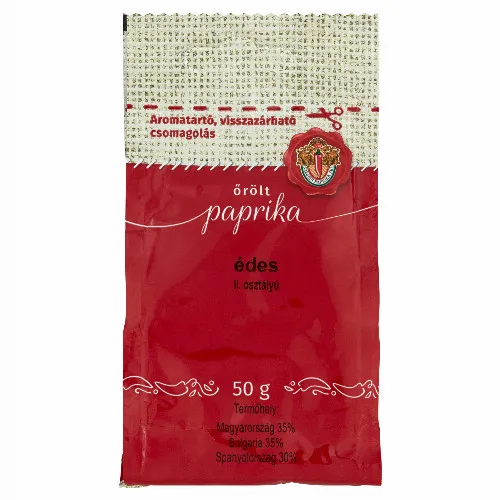 Szegedi Paprika II. osztályú édes őrölt paprika 50 g