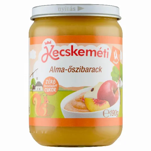 Kecskeméti alma-őszibarack bébidesszert 4 hónapos kortól 190 g