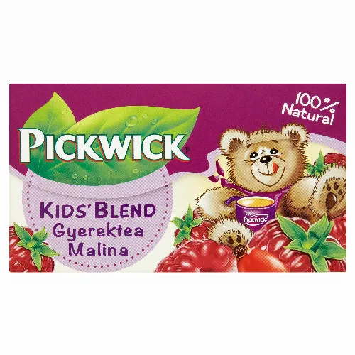 Pickwick Gyerektea málnaízű rooibos tea málnadarabokkal 20 filter 30 g