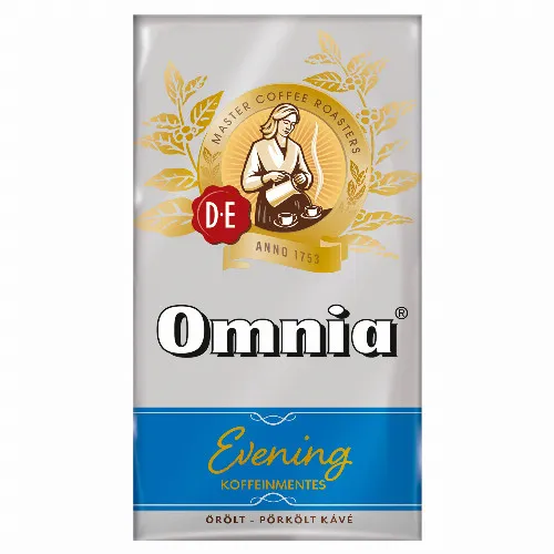 Douwe Egberts Omnia Evening koffeinmentes őrölt-pörkölt kávé 250 g