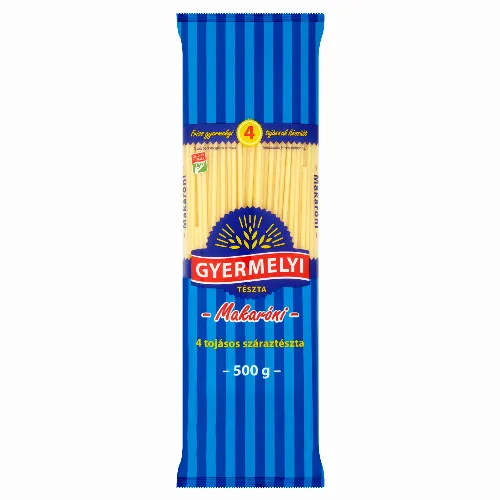 Gyermelyi makaróni 4 tojásos száraztészta 500 g