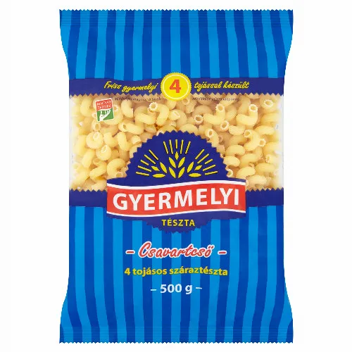 Gyermelyi csavartcső 4 tojásos száraztészta 500 g