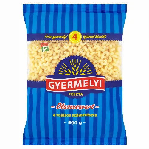 Gyermelyi olaszcsavart 4 tojásos száraztészta 500 g