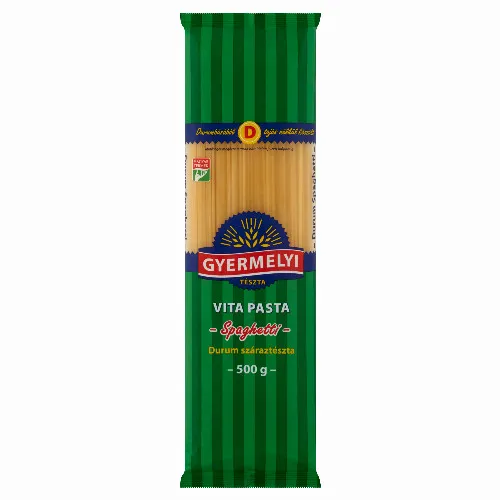 Gyermelyi Vita Pasta spagetti durum száraztészta 500 g