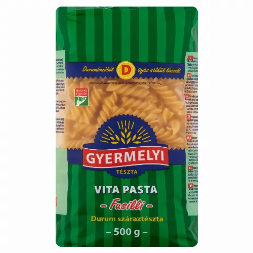 Gyermelyi Vita Pasta Fusilli durum száraztészta 500 g