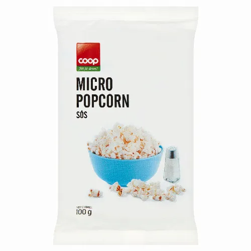 Coop sós micro popcorn 100 g