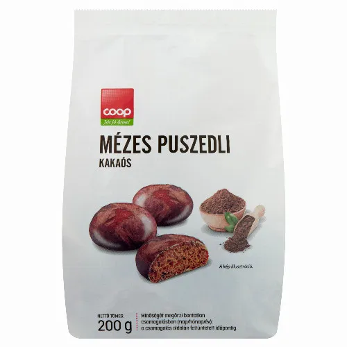 Coop kakaós mézes puszedli 200 g