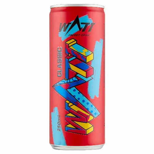 Watt koffein- és vitamintartalmú, tutti-frutti ízű szénsavas energiaital 250 ml