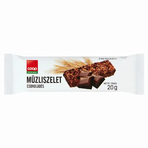 Cоор csokoládés müzliszelet 20 g