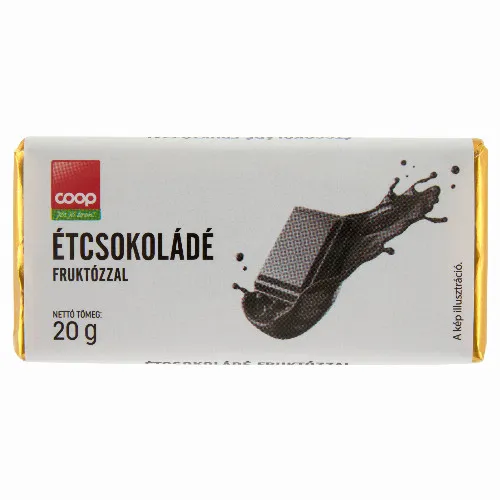 Cоор étcsokoládé fruktózzal 20 g