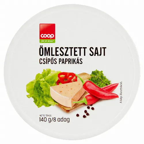 Coop csípős paprikás ömlesztett sajt 140 g