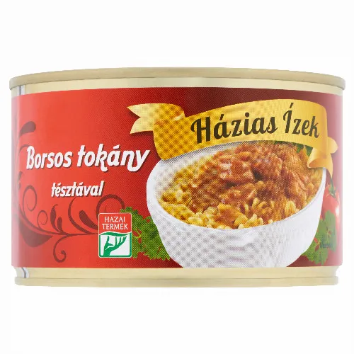 Házias Ízek borsos tokány tésztával 400 g