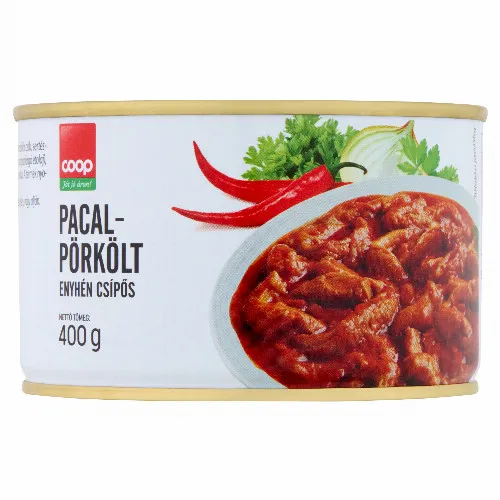 Coop enyhén csípős pacalpörkölt 400 g
