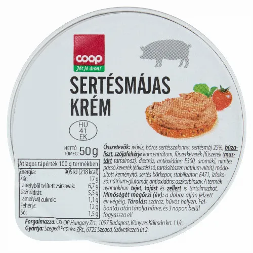 Coop sertésmájas krém 50 g
