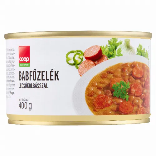 Coop babfőzelék lecsókolbásszal 400 g