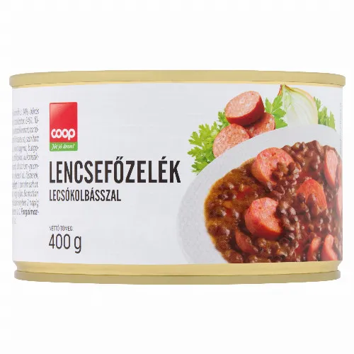 Coop lencsefőzelék lecsókolbásszal 400 g