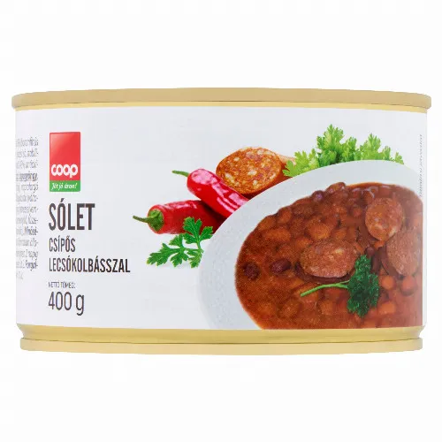 Coop sólet csípős lecsókolbásszal 400 g