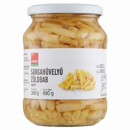 Coop vágott sárgahüvelyű zöldbab 680 g