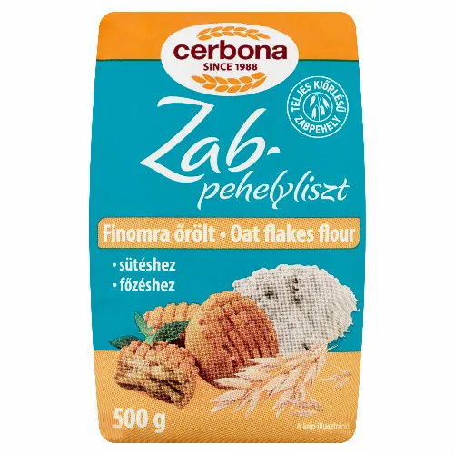 Cerbona finomra őrölt zabpehelyliszt 500 g