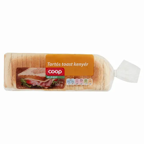 Coop tartós toast kenyér 500 g