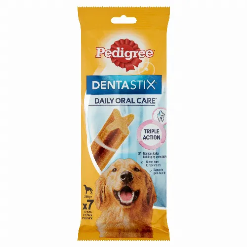 Pedigree DentaStix Daily Oral Care kiegészítő eledel 4 hónapnál idősebb kutyák számára 25 kg+ 270 g