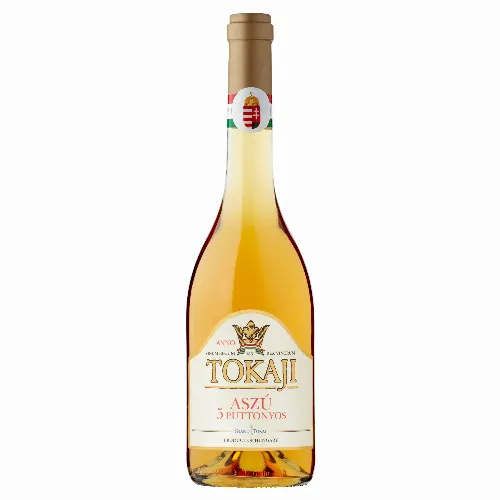 Tokaji Aszú 5 puttonyos édes tokaji borkülönlegesség 10% 0,5 l
