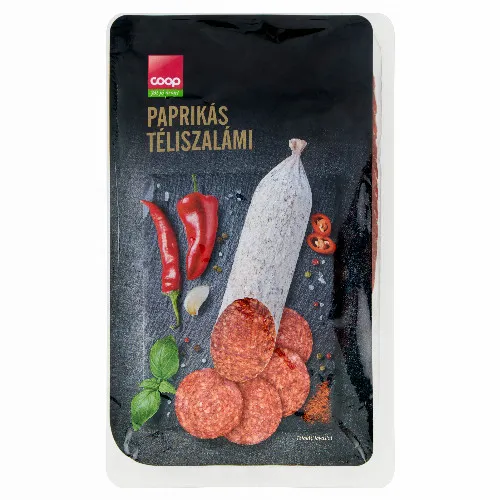 Coop szeletelt paprikás téliszalámi 75 g