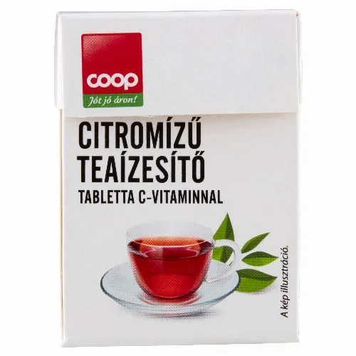 Cоор citromízű teaízesítő tabletta C-vitaminnal 20 g