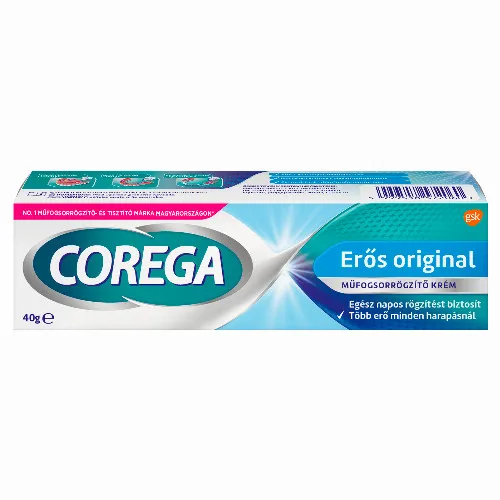 Corega erős műfogsorrögzítő krém 40 g